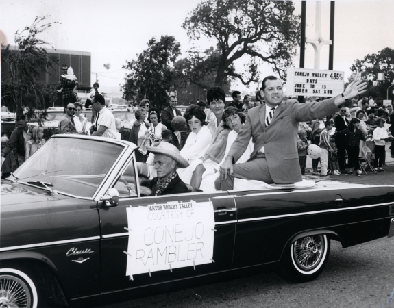 Mayor Robert Talley in the 1965 CVD Parade.